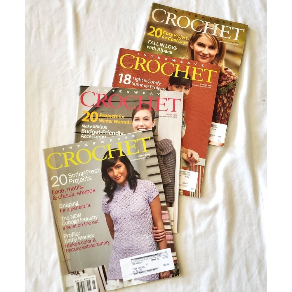 Interweave Crochet 2008 Magazine 4 Complete Spring Winter Summer Fall Projects - Picture 4 of 7